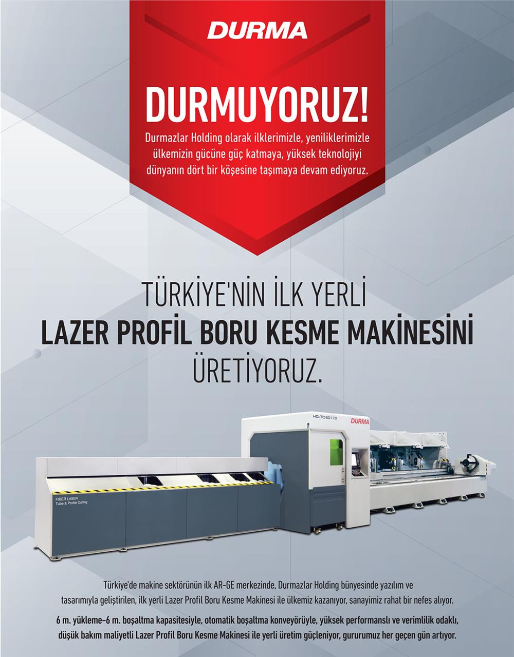 Türkiye'nin ilk yerli #LAZER profil bükme kesme makinesi üretimi.